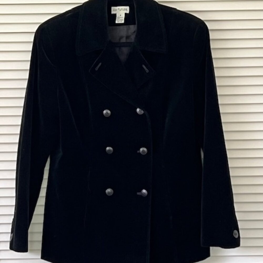Ann Taylor Black Velvet Jacket - Picture 3 of 4